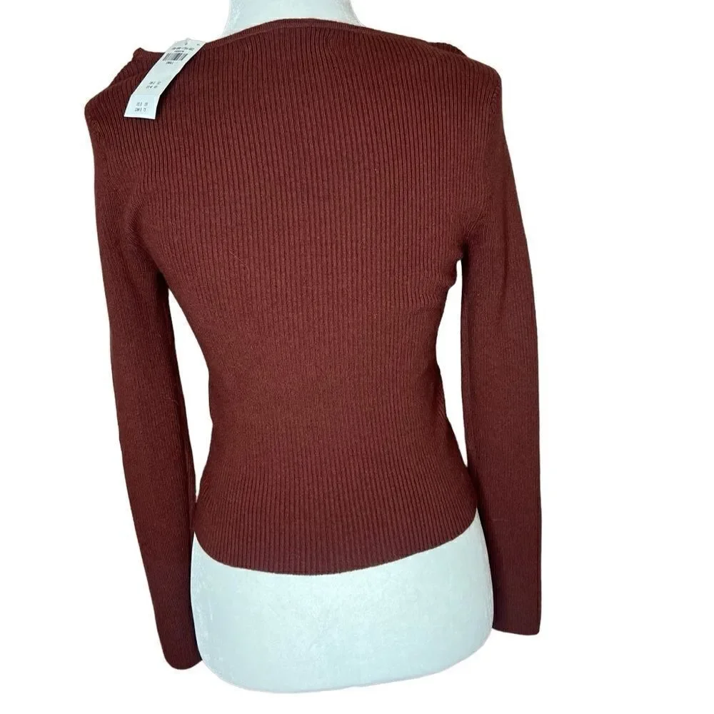 NWT Abercrombie & Fitch corset sweater top size small
